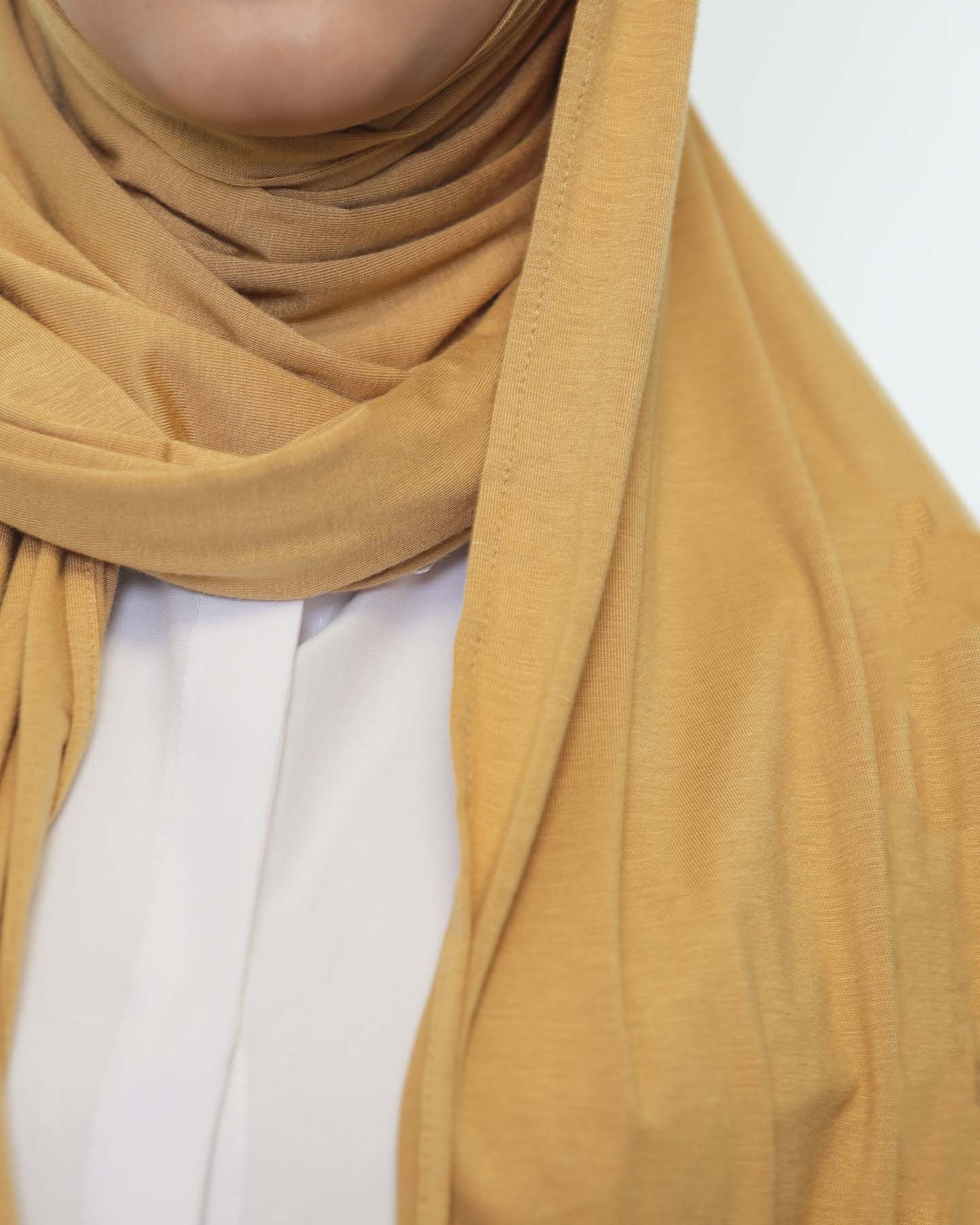 Premium Jersey Hijab - Gold