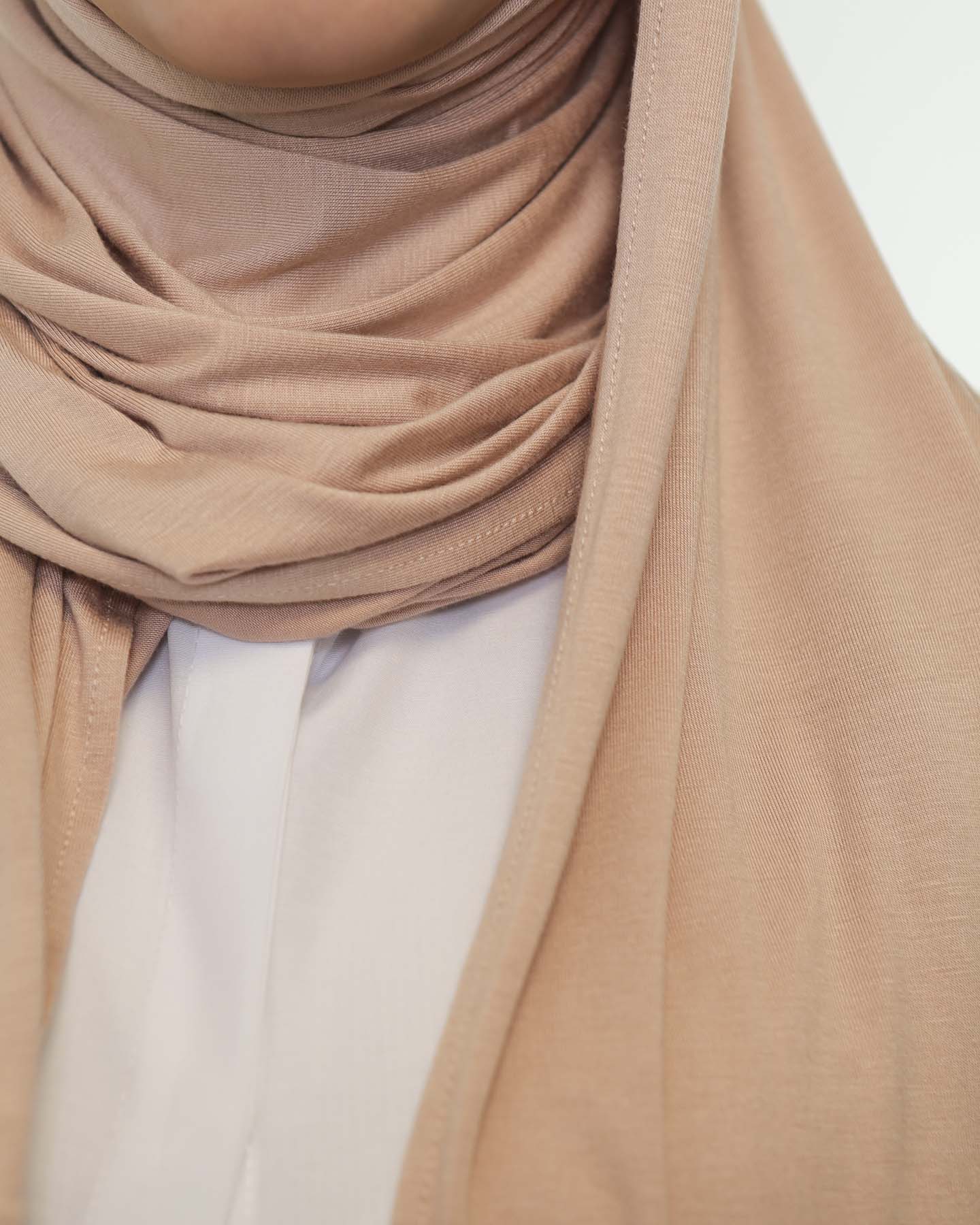Premium Jersey Hijab - Peach