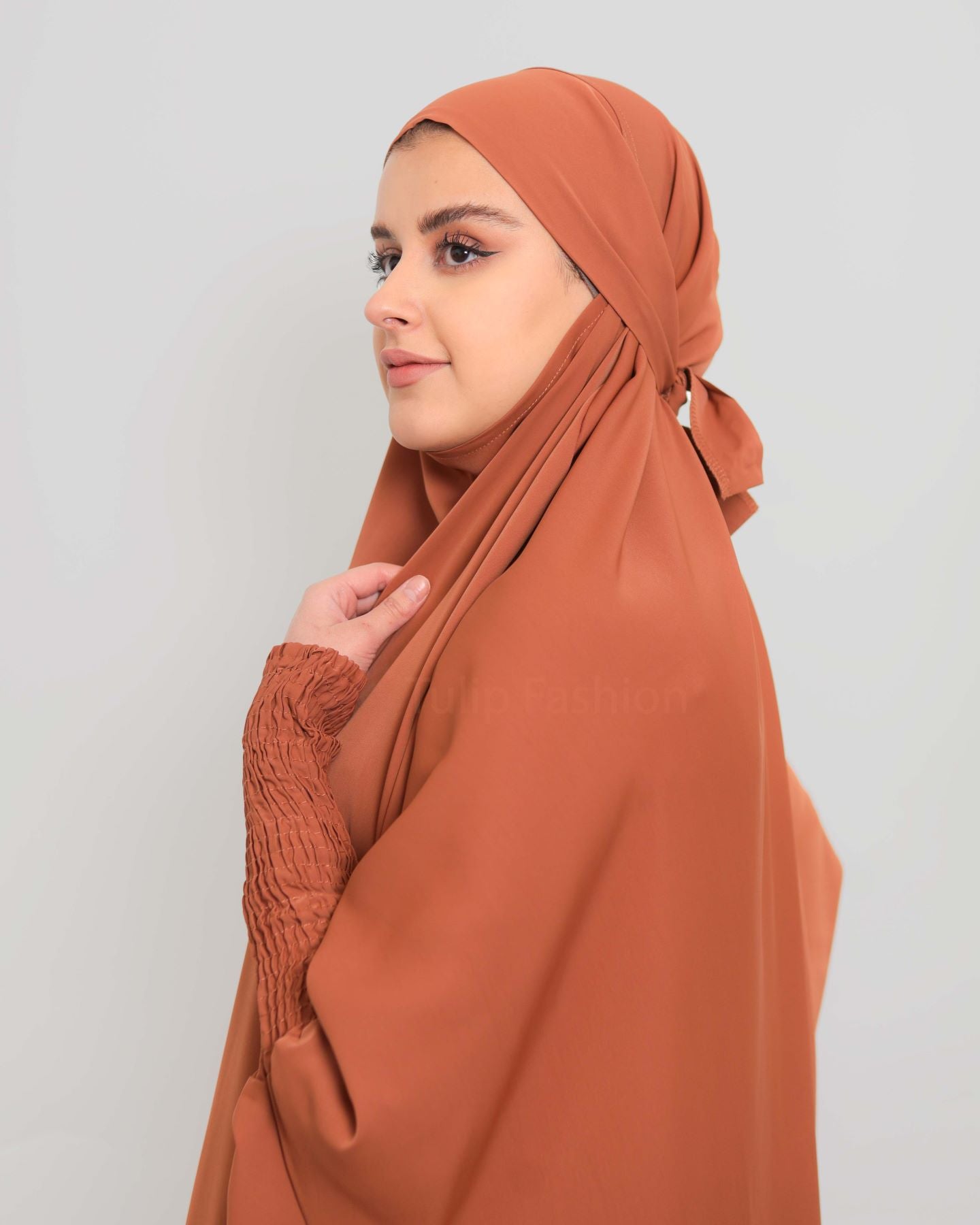 Two piece Jilbab Abaya - Brown