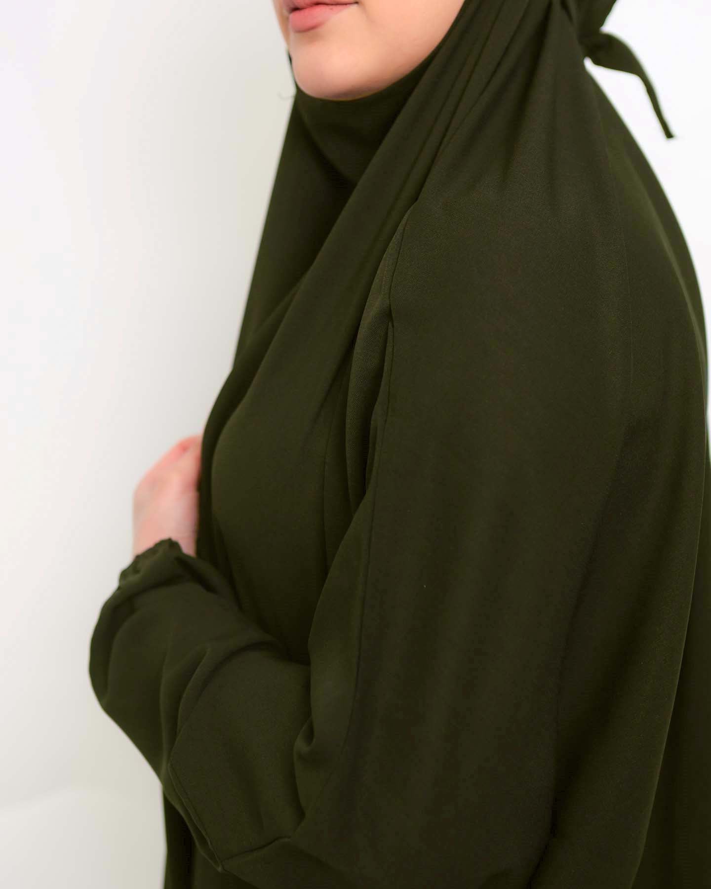 Jilbab Abaya - Khaki Green