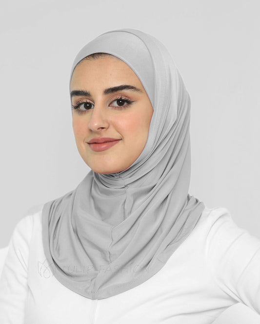Hijab Al Amira Lycra - Light Gray
