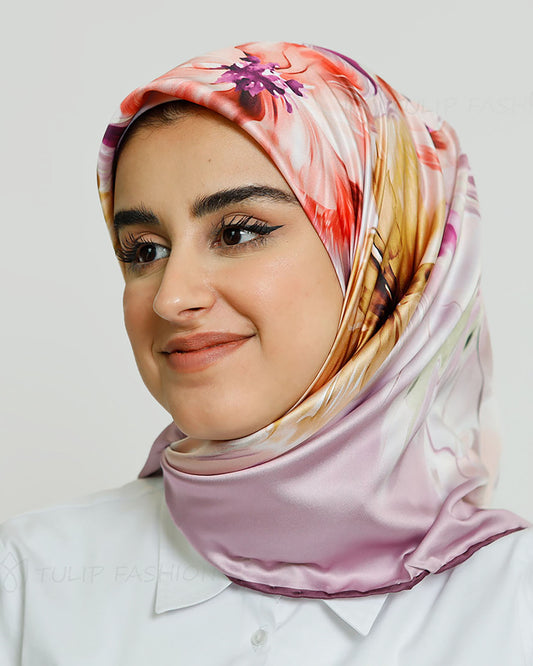 Hijab - Square Zahra - Purple