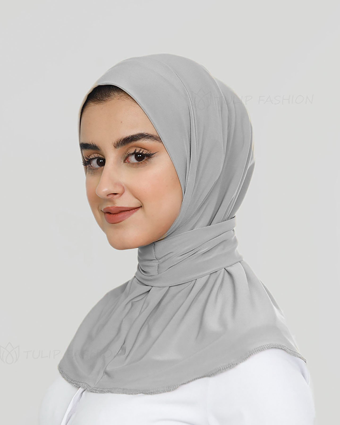 Al Amira Instant Hijab - Light Gray