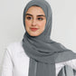 Hijab - Instant Chiffon With Cap - Dark Gray