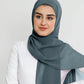 Hijab - Instant Chiffon With Cap - Dark Green
