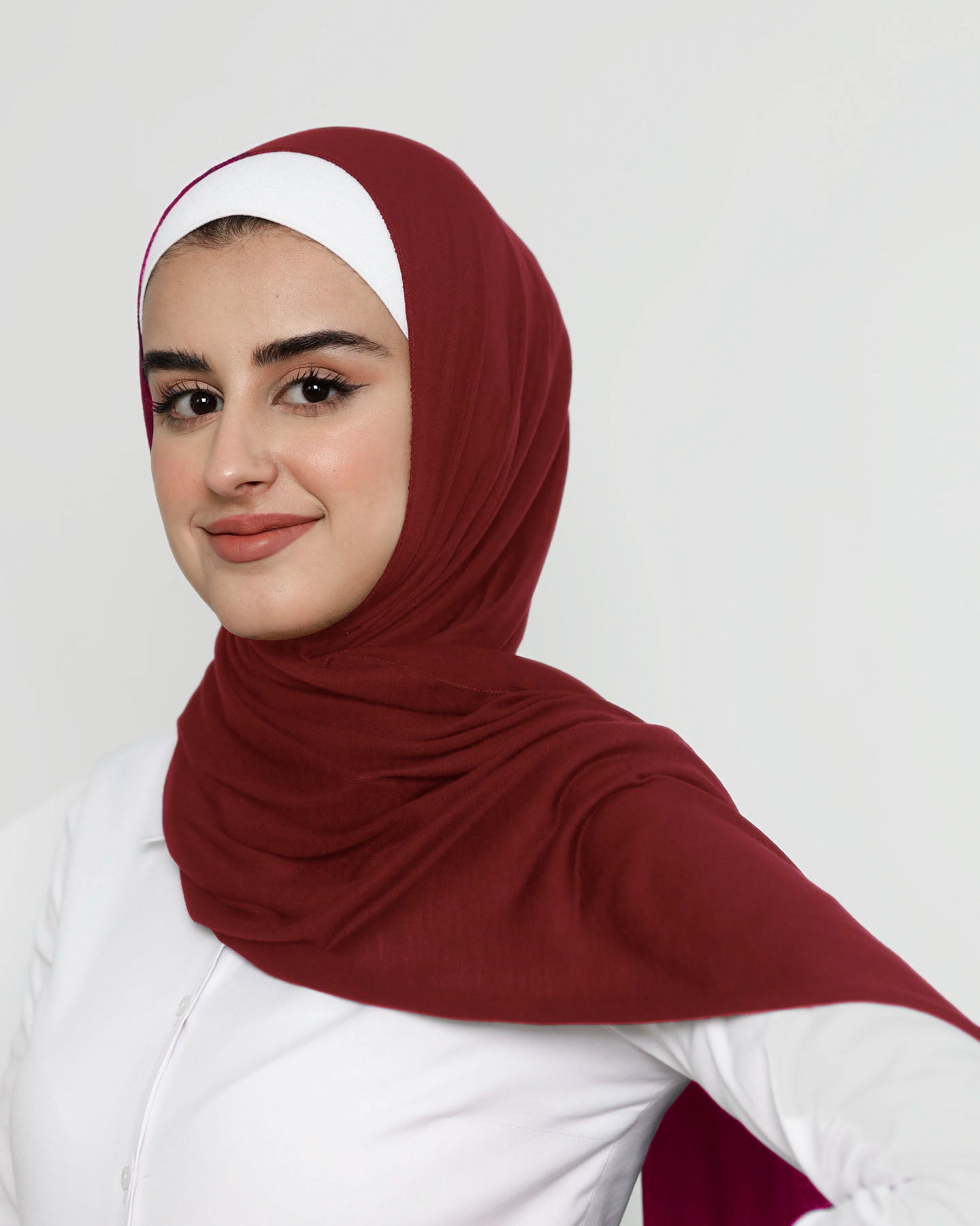 Hijab - Stretch Jersey - Maroon