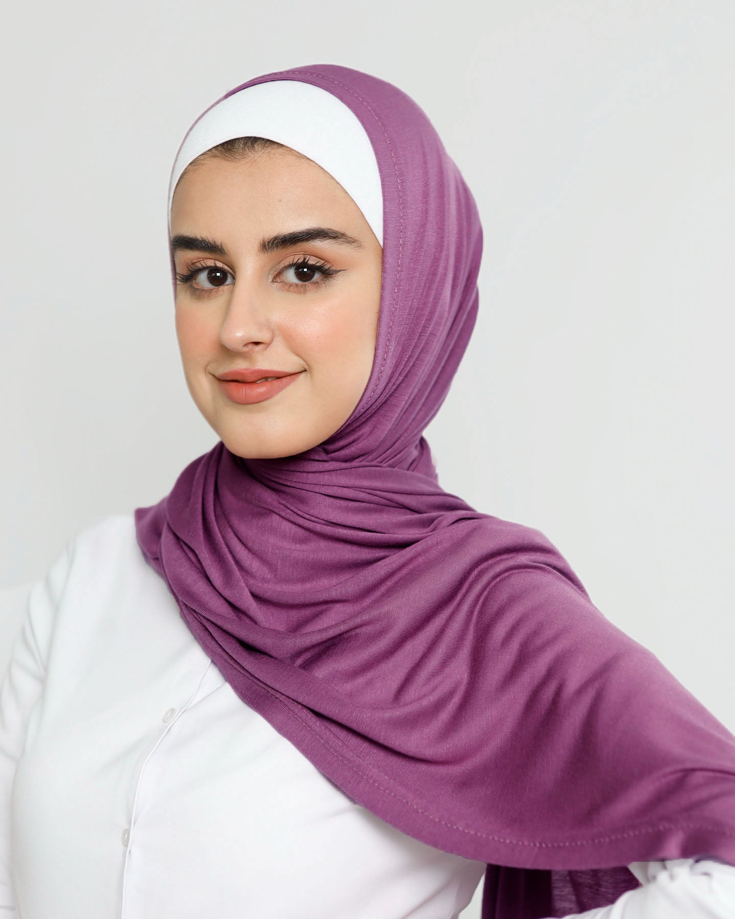 Hijab - Stretch Jersey - Dark Mauve