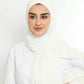 Hijab - Instant Chiffon With Cap - Off-White
