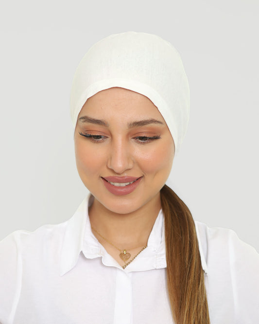 Cap - Tie-back - Off-White