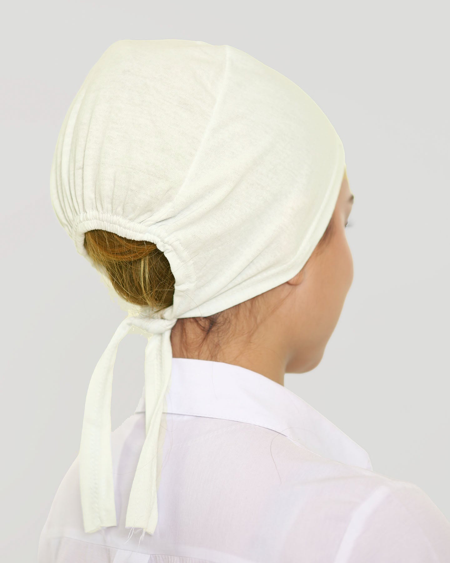 Cap - Tie-back - Off-White