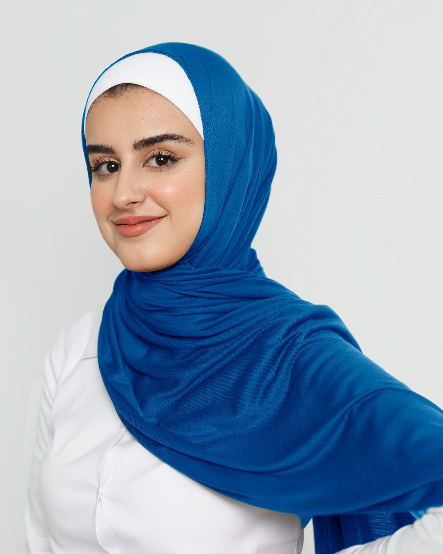 Hijab - Stretch Jersey - Blue