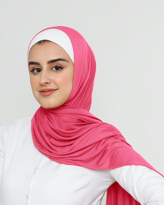 Hijab - Stretch Jersey - Fuchsia