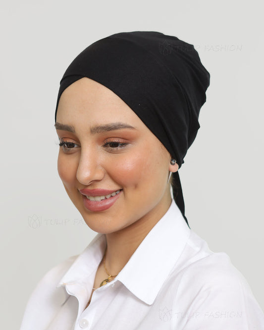 Cap - Cross Tie-back - Black