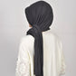 Hijab - Instant jersey pleated - Black