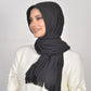 Hijab - Instant jersey pleated - Black