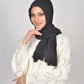 Hijab - Instant jersey pleated - Black