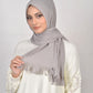 Hijab - Instant jersey pleated - Light Gray