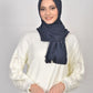 Hijab - Instant jersey pleated - Midnight Blue