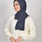 Hijab - Instant jersey pleated - Midnight Blue