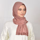 Hijab - Instant jersey pleated - Mauve