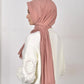 Hijab - Instant jersey pleated - Mauve