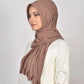 Hijab - Instant jersey pleated - Hazel Brown