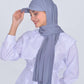 Hijab - Lycra Instant With Cap - Medium Gray