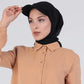 Hijab - Instant chiffon cap - Black