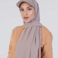 Hijab - Instant chiffon cap - Nude Beige