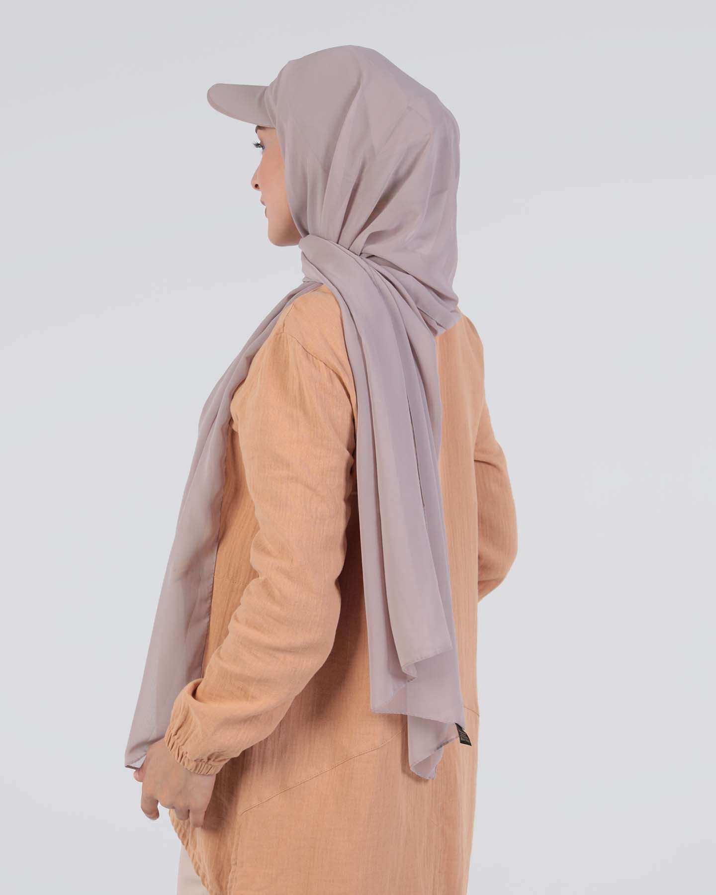 Hijab - Instant chiffon cap - Nude Beige