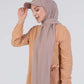 Hijab - Instant chiffon cap - Nude Beige