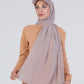 Hijab - Instant chiffon cap - Nude Beige