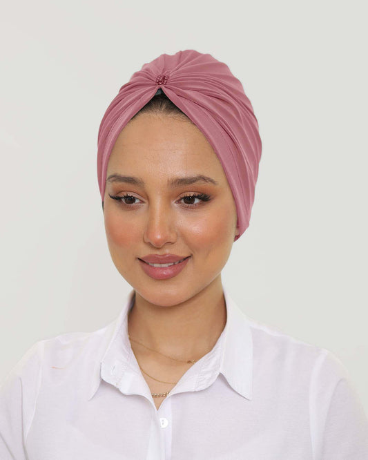 Turban - Acia - Dark Rose