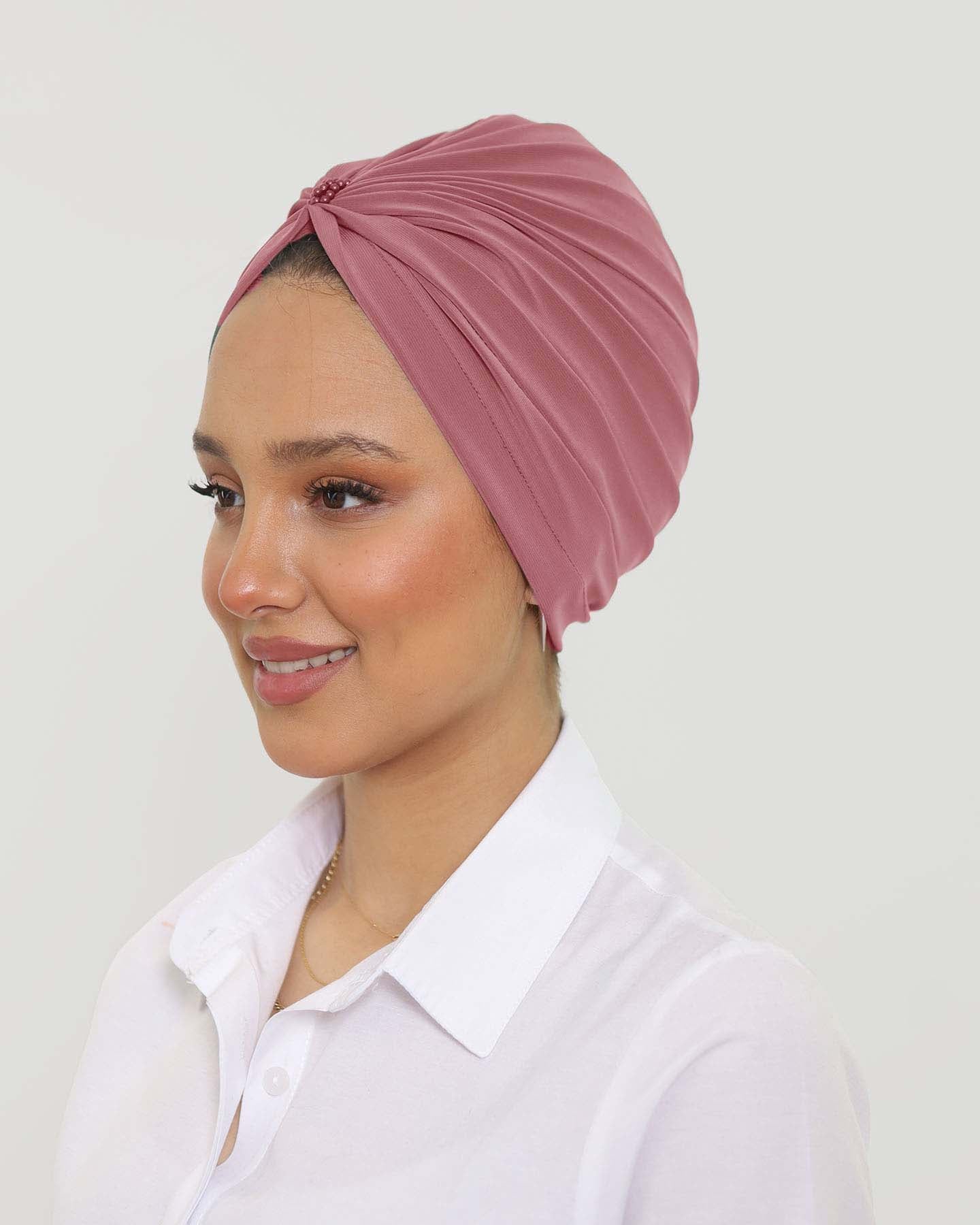 Turban - Acia - Dark Rose