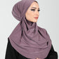 Hijab - Instant lycra with band - Purple