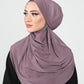 Hijab - Instant lycra with band - Purple