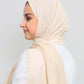 Hijab - Crinkle cotton - Light Beige