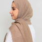 Hijab - Crinkle cotton - Nude Beige