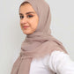 Hijab - Crinkle cotton - Taupe