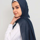 Premium Chiffon Hijab - Midnight Blue