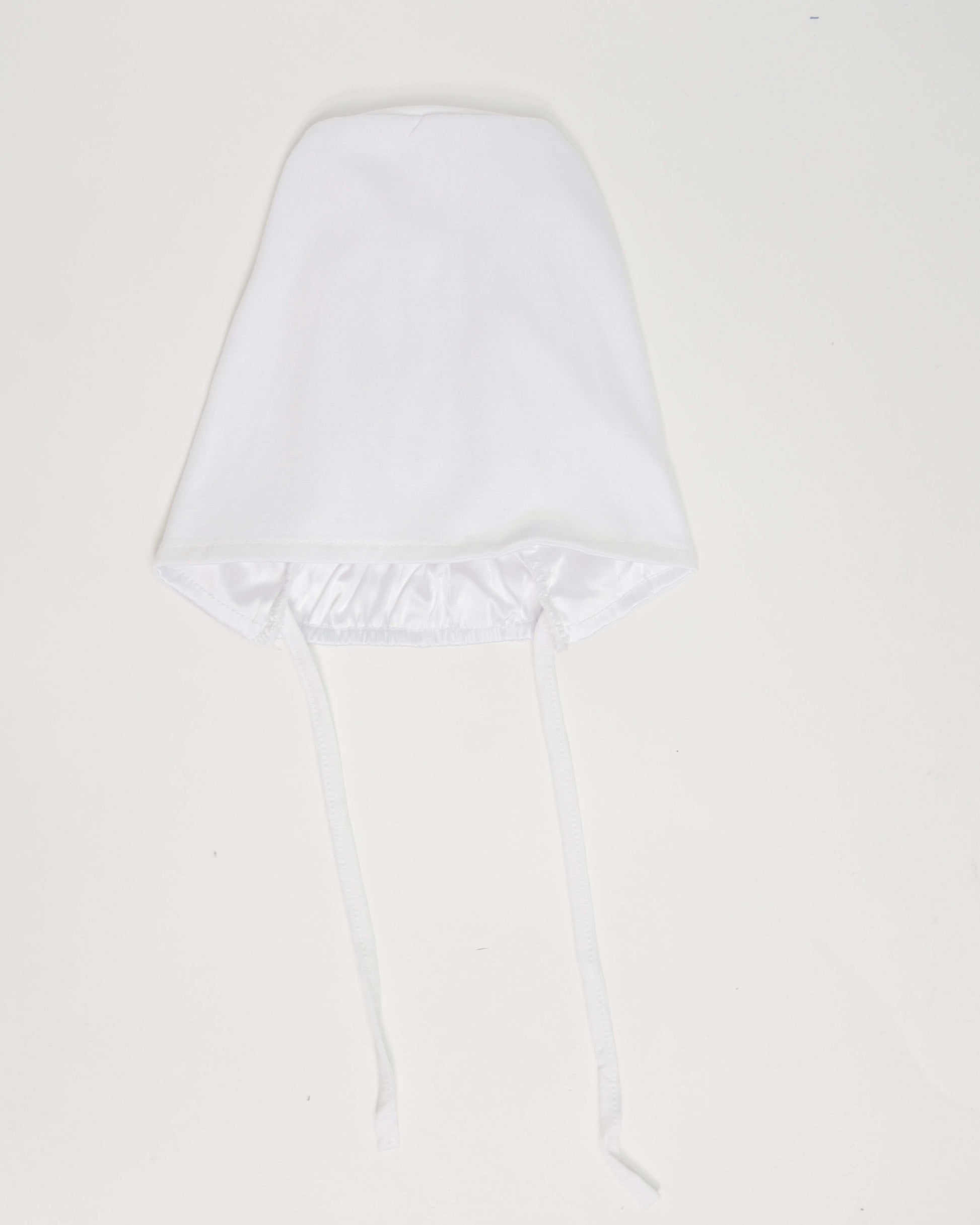 Underscarf - Satin-lining high elastic tie-back - White