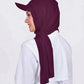 Hijab - Lycra Instant With Cap - Purple Jam