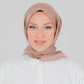 Hijab - Shiny square satin - Cocoa Brown