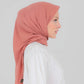 Hijab - Square cotton roma - Peach