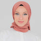 Hijab - Square cotton roma - Peach