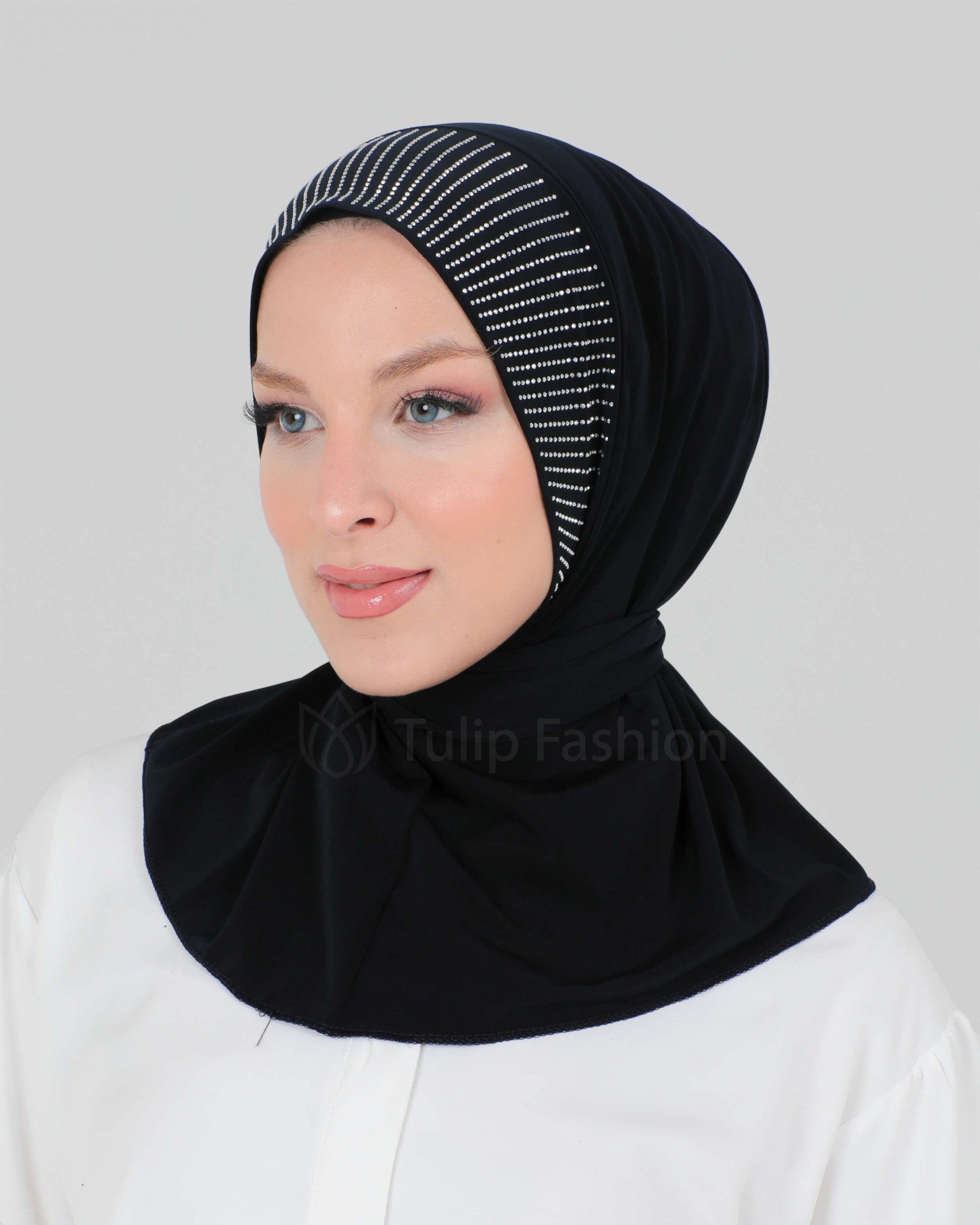 Al Amira Instant Crystal Hijab - Black