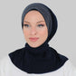 Al Amira Instant Crystal Hijab - Midnight Blue