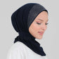 Al Amira Instant Crystal Hijab - Midnight Blue