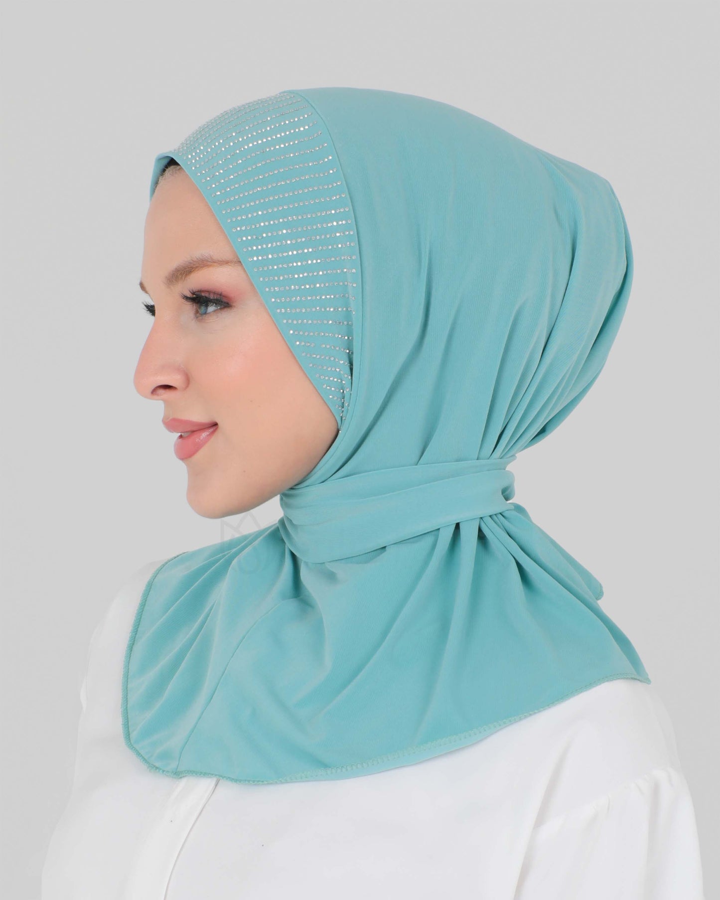 Al Amira Instant Crystal Hijab - Turquoise