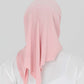 Hijab - Square Lycra Striped -  Light Pink